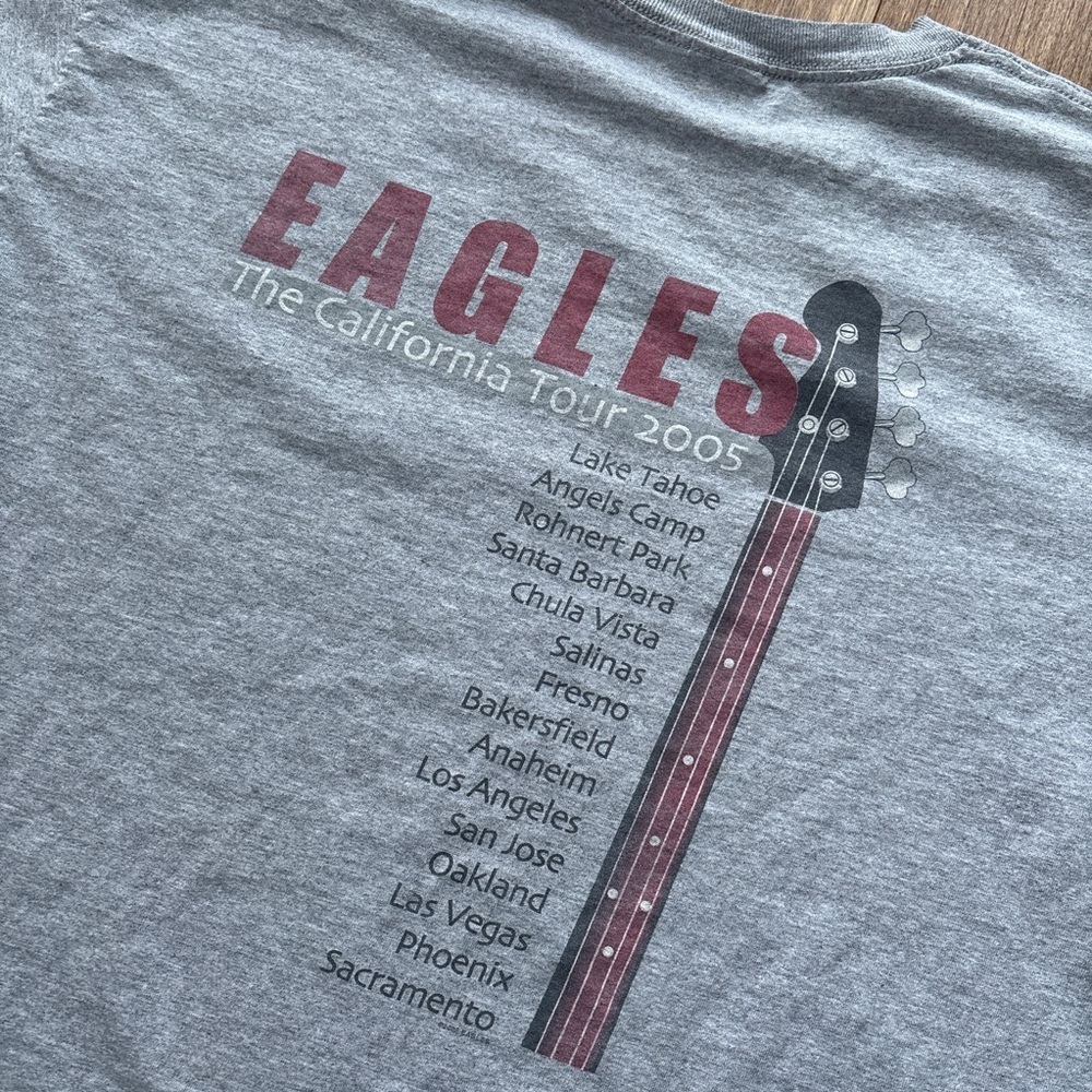 Vintage 2005 Anvil Eagles California Tour concert tee - Picture 5 of 7